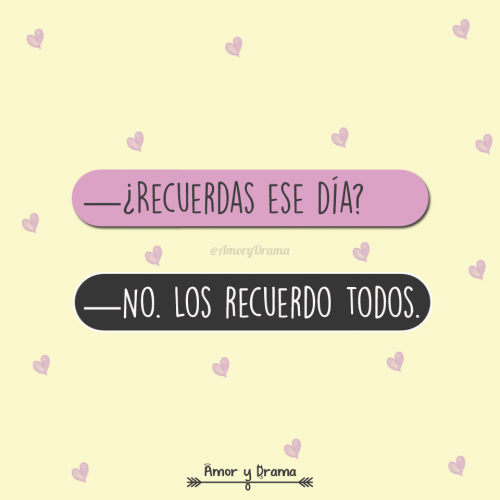 Recuerdas ese dia no los recuerdo todos