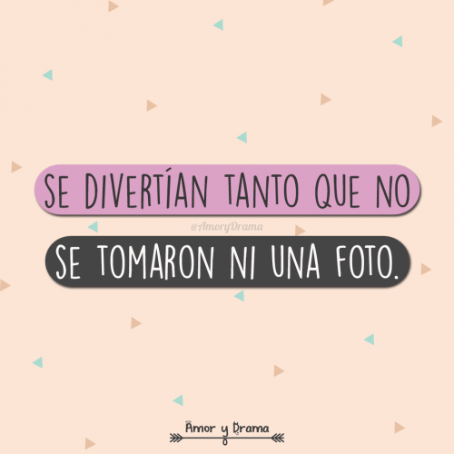 Se divertian tanto que no se tomaron ni una foto